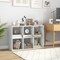 White 6 Storage Cube Bookshelf with Back Guardrail Perfect Addition for Any Room
